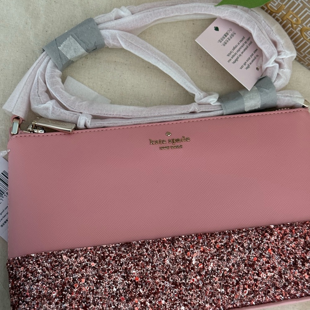 Kate Spade Pink Glitter Crossbody Bag - Picture 3 of 7